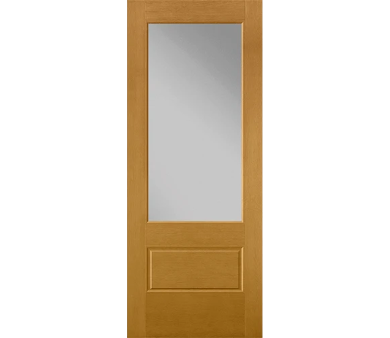 Saint Paul 3 Quaters Light Fiberglass Entry Door